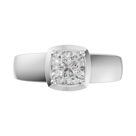 cushion-14k white gold|cushion-18k white gold|cushion-platinum